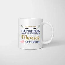 Afbeelding in Gallery-weergave laden, Les mamans formidables font toujours des mamies d&#39;exception - Mug personnalisé (1-4 enfants, adolescents)
