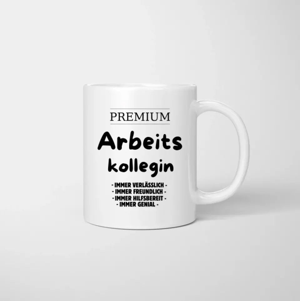 Collègue de travail premium – Tasse personnalisée Collègues, Adieu, Changement d'emploi, Anniversaire Bureau (2-4 personnes) 