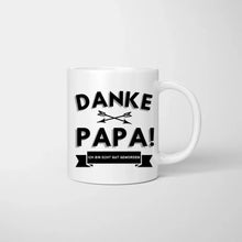 Charger l&#39;image dans la galerie, Danke Papa, ich bin echt gut geworden - Personalisierte Tasse für Väter (Vatertag 1-4 Kinder)
