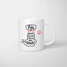 Charger l&#39;image dans la galerie, Pour la meilleure maman chien - Mug personnalisé (femme avec chien ou chat, Fête des Mères) 
