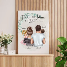Charger l&#39;image dans la galerie, More than Family - Personalisiertes Familien Poster (Eltern mit 1-4 Kindern)
