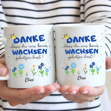 Charger l&#39;image dans la galerie, Merci de m&#39;avoir aidé à grandir - Mug personnalisé, cadeau d&#39;adieu, éducateur, jardin d&#39;enfants, école, enseignant, assistante maternelle
