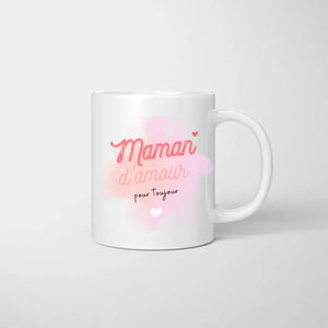 Maman avec enfants - Mug personnalisé (1-3 kinderen, adolescenten)