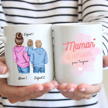 Afbeelding in Gallery-weergave laden, Maman avec enfants - Mug personnalisé (1-3 kinderen, adolescenten)
