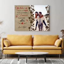 Charger l&#39;image dans la galerie, Ensemble, nous avons TOUT - Toile photo personnalisée pour couples
