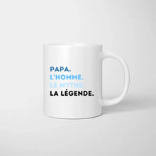 Charger l&#39;image dans la galerie, Papa, L&#39;homme, Le mythe, La légende - Mug personnalisé (Fête des pères, 1-4 enfants)
