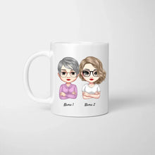 Charger l&#39;image dans la galerie, Maman &amp; Filles Chibi - Mug personnalisé (2-3 femmes)
