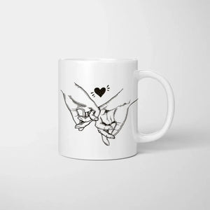 Maman & Filles Chibi - Mug personnalisé (2-3 femmes)