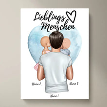 Afbeelding in Gallery-weergave laden, Papa, mijn favoriete persoon - Gepersonaliseerde poster (vader met 1-4 kinderen)
