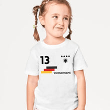 Afbeelding in Gallery-weergave laden, Europees voetbalkampioenschap 2024 Jersey kinder individueel - gepersonaliseerd T-shirt voor kinderen (100% katoen)
