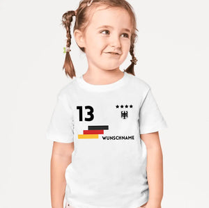 Europees voetbalkampioenschap 2024 Jersey kinder individueel - gepersonaliseerd T-shirt voor kinderen (100% katoen)