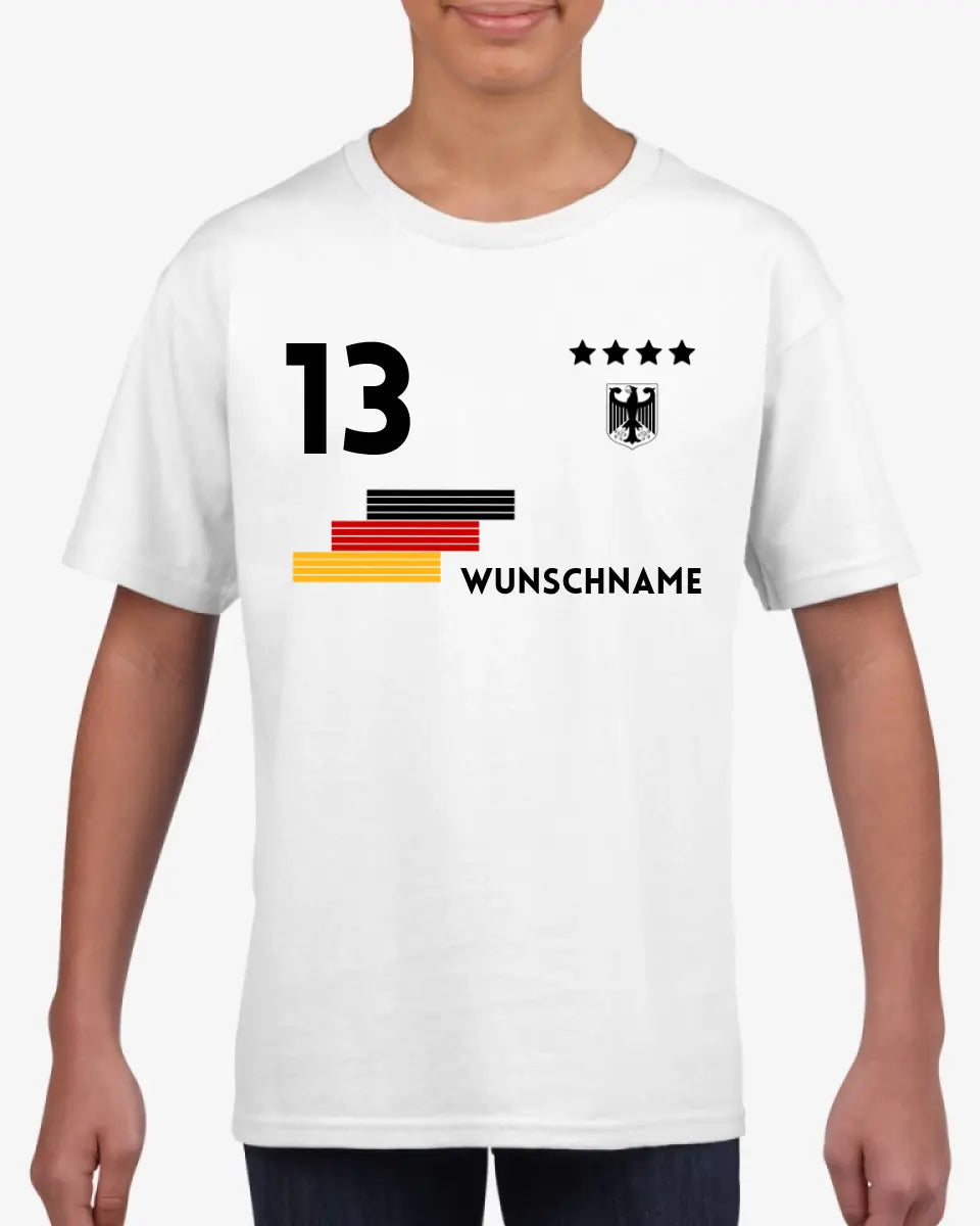 Aangepast voetbalshirt voor kinderen - Gepersonaliseerd T-shirt voor kinderen (100% katoen)