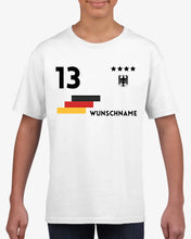 Afbeelding in Gallery-weergave laden, Europees voetbalkampioenschap 2024 Jersey kinder individueel - gepersonaliseerd T-shirt voor kinderen (100% katoen)
