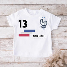 Charger l&#39;image dans la galerie, Football Euro 2024 France Maillot enfant personnalisé - T-shirt personnalisé pour enfant (100% coton)
