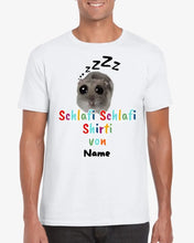 Afbeelding in Gallery-weergave laden, Schlafi Shlafi Shirti Hamster Meme - Gepersonaliseerd T-shirt (100% katoen, unisex)
