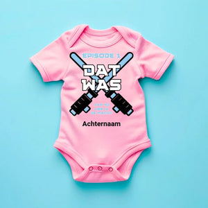 Dat What - Gepersonaliseerde baby onesie, baby bodysuit 100% biologisch katoen