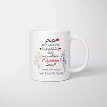 Charger l&#39;image dans la galerie, Merveilleuse éducatrice avec coeur - Tasse personnalisée, cadeau d&#39;adieu, éducatrice, maternelle, école, enseignante, assistante maternelle 
