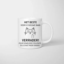 Afbeelding in Gallery-weergave laden, HET BESTE VOOR OOIT NIEUWE BAAN VERRADER! - Gepersonaliseerde collega mok (2-4 personen)
