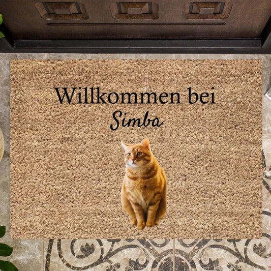 Paillasson personnalisé avec photos de vos animaux (jusqu'à 4 photos) 