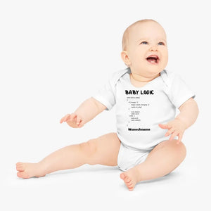 Baby Logic, IT-instructies - Gepersonaliseerde baby onesie/romper, 100% biologisch katoen