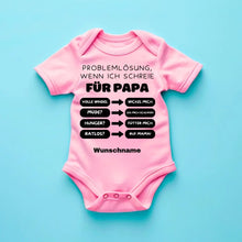 Afbeelding in Gallery-weergave laden, Problemen oplossen voor papa - Gepersonaliseerde baby onesie/romper, 100% biologisch katoen
