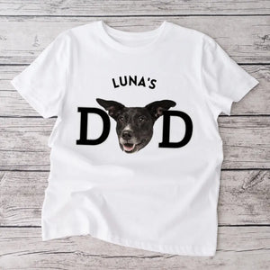 Papa animal de compagnie - T-shirt personnalisé avec la photo de ton ami à fourrure (télécharger sa propre photo)