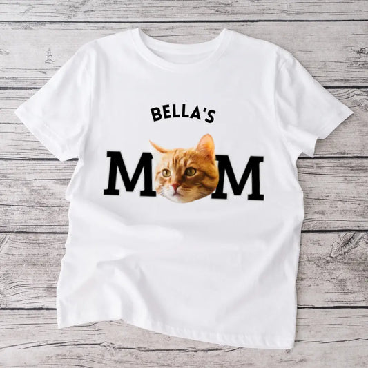 Maman animal de compagnie - T-shirt personnalisé avec la photo de ton ami à fourrure (télécharger sa propre photo)