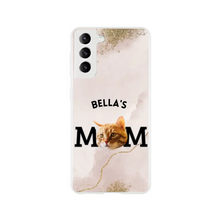 Afbeelding in Gallery-weergave laden, Gepersonaliseerd hoesje voor mobiele telefoon met foto van huisdier &quot;Pet Mom&quot;.
