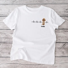 Afbeelding in Gallery-weergave laden, Gepersonaliseerd T-shirt met foto van huisdier - &quot;Hartslag
