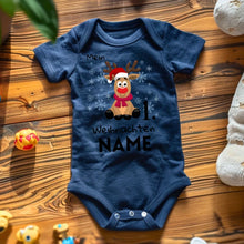 Afbeelding in Gallery-weergave laden, Mijn 1e kerst - gepersonaliseerd baby rompertje/romper kerstcadeau, 100% biologisch katoen
