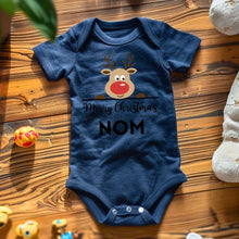 Afbeelding in Gallery-weergave laden, Merry Christmas Baby - Onesie/dorsal bébé gepersonaliseerd voor Noël, 100% biologisch katoen
