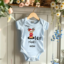 Afbeelding in Gallery-weergave laden, Mon 1er Noël - Onesie/dorsal bébé personnalisé pour Noël, 100% coton bio
