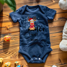 Afbeelding in Gallery-weergave laden, Mon 1er Noël - Onesie/dorsal bébé personnalisé pour Noël, 100% coton bio
