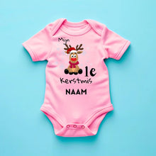 Afbeelding in Gallery-weergave laden, Mijn 1e Kerstmis - Gepersonaliseerde baby onesie/ romper voor Kerstmis, 100% biologisch katoen
