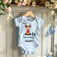 Afbeelding in Gallery-weergave laden, Mijn 1e Kerstmis - Gepersonaliseerde baby onesie/ romper voor Kerstmis, 100% biologisch katoen
