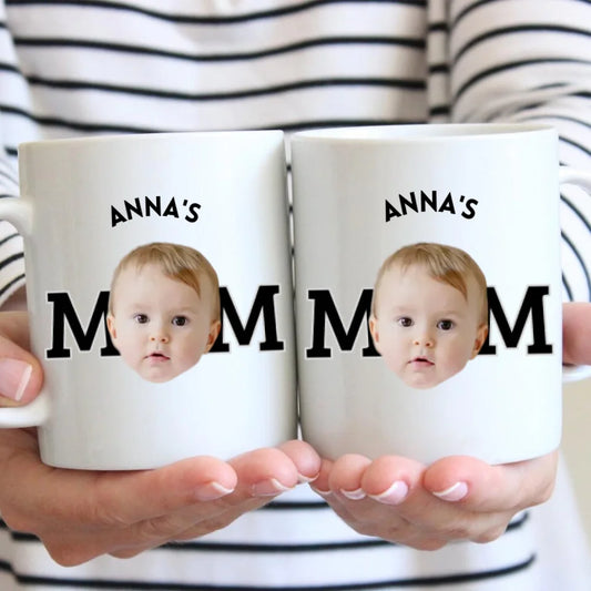 Tasse photo personnalisée pour maman/papa (visage d'enfant/bébé sur la tasse) - Téléchargez simplement une photo