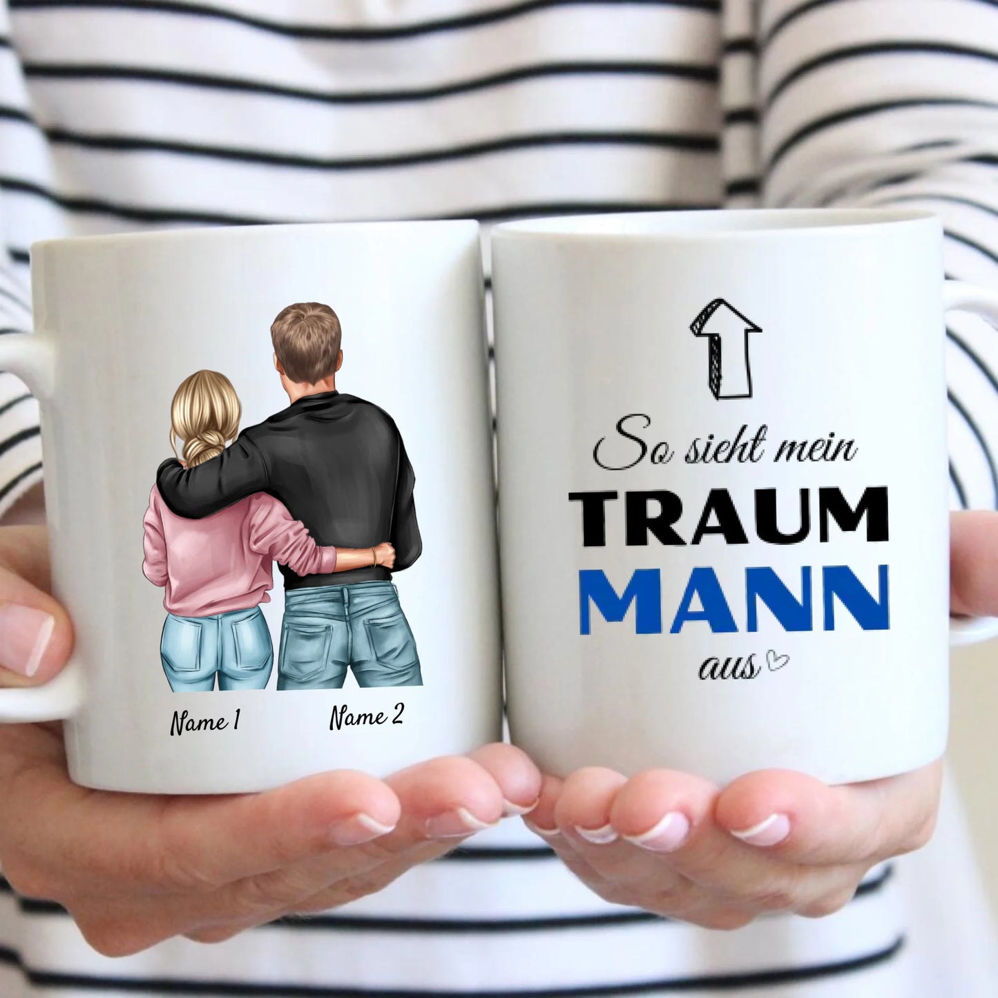 Zo ziet mijn droomman eruit - Gepersonaliseerde koppelmok, individueel cadeau partner Valentijnsdag