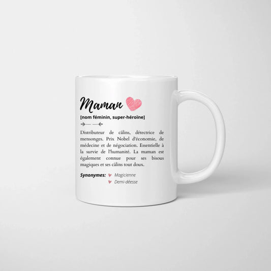 Maman - Mug personnalisé (1-4 enfants, adolescents)