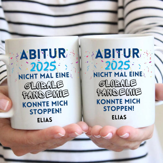 Remise des diplômes 2025 - Mug personnalisé pour remise de diplôme, diplôme d'études secondaires, études, licence, master, apprentissage, lycée