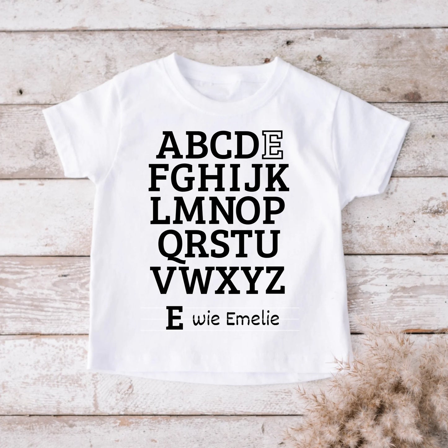 ABC Student - Gepersonaliseerd T-shirt voor kinderen, voor schoolinschrijving, 1e klas, eigen naam (100% katoen)