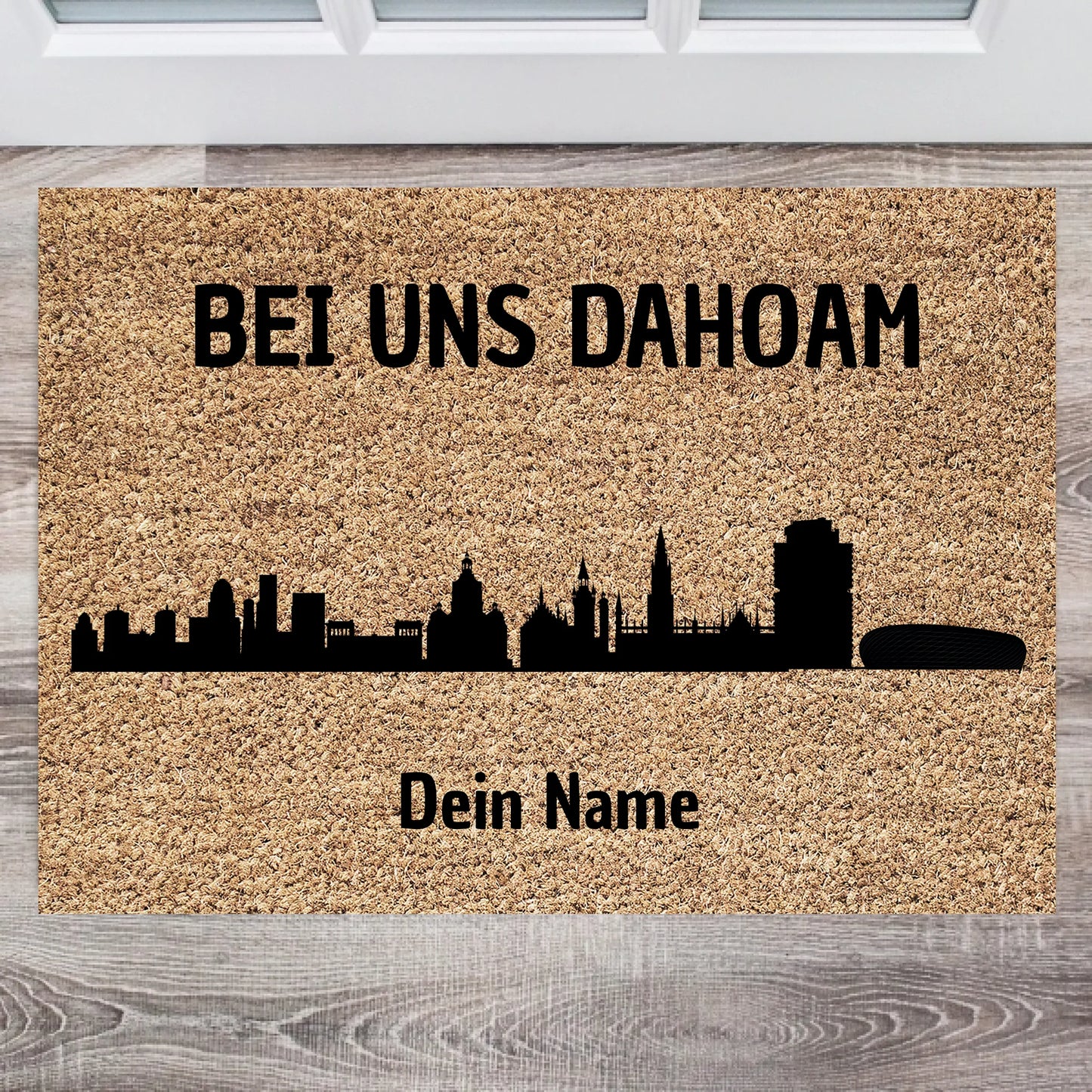 Munich Skyline, Chez nous - Paillasson personnalisé
