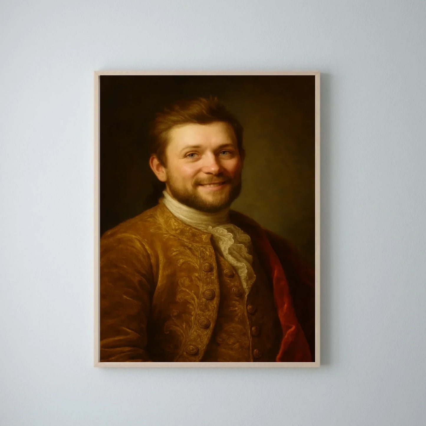 Portrait royal - Affiche personnalisée avec téléchargement de photo dans le style d'une peinture à l'huile royale
