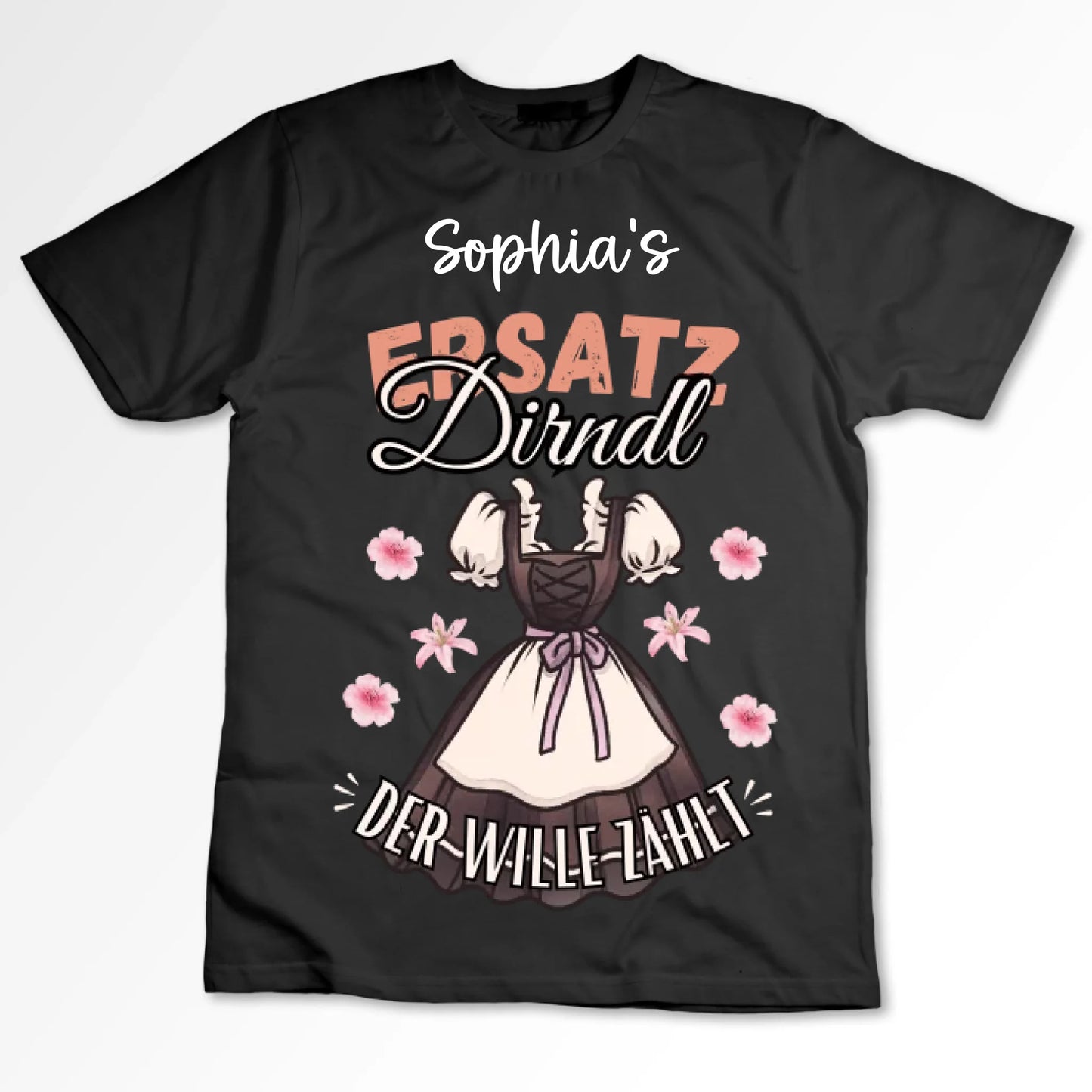 T-shirt de remplacement pour Dirndl (100 % coton, unisexe) - Pour l'Oktoberfest, le Tracht, la Wiesn, le Kerwa