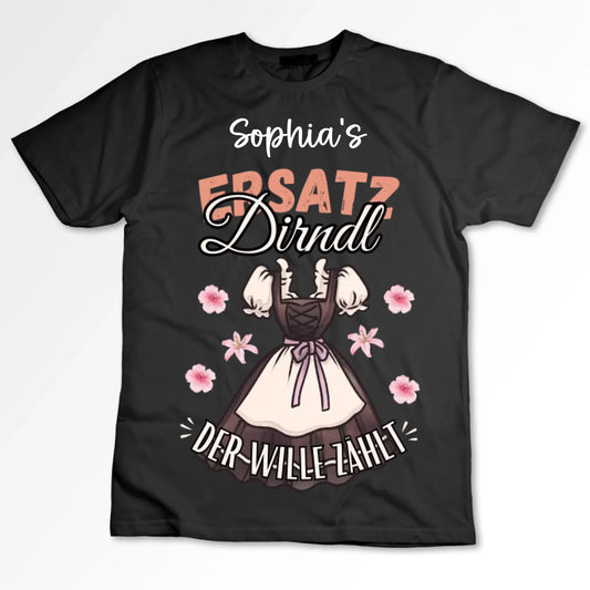 T-shirt de remplacement pour Dirndl (100 % coton, unisexe) - Pour l'Oktoberfest, le Tracht, la Wiesn, le Kerwa