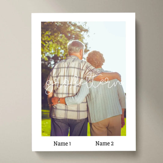 Grootouders - Gepersonaliseerde fotoposter oma en opa