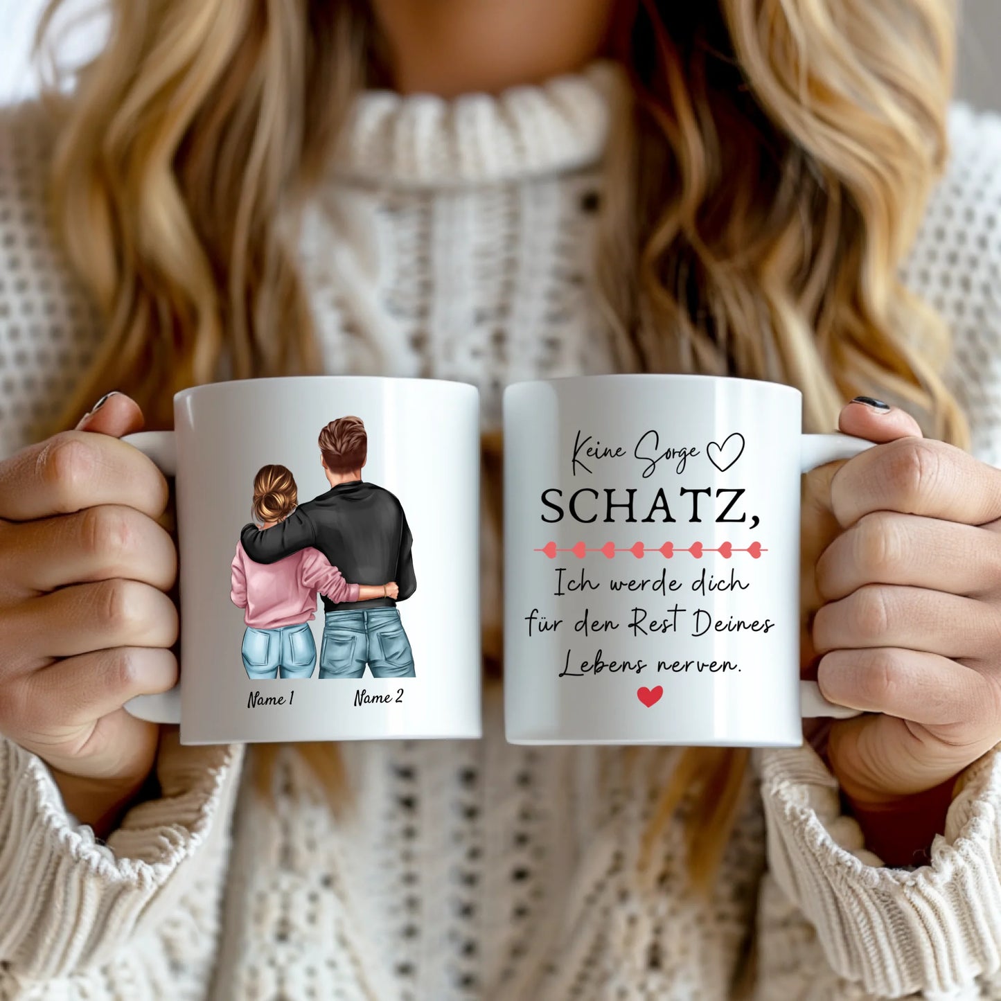 De quoi agacer votre partenaire pour le restant de vos jours ! Mug personnalisé, cadeau pour couples, Saint-Valentin