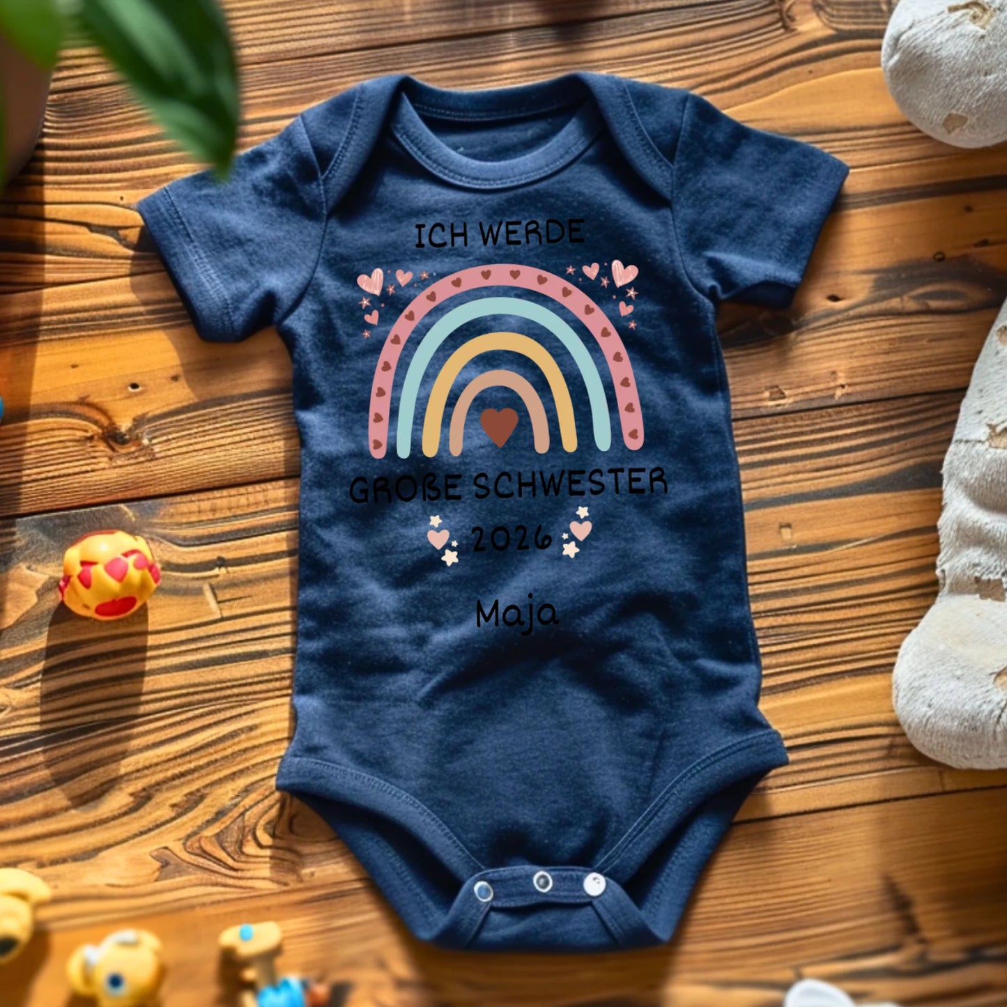 Je vais être grande sœur / grand frère - T-shirt personnalisé pour enfant, frères et sœurs, bébé, pour la naissance (100% coton, unisexe)
