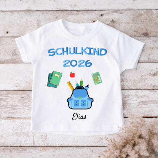 Ecolier 2023 - T-shirt personnalisé pour enfant pour la rentrée des classes (100% coton)