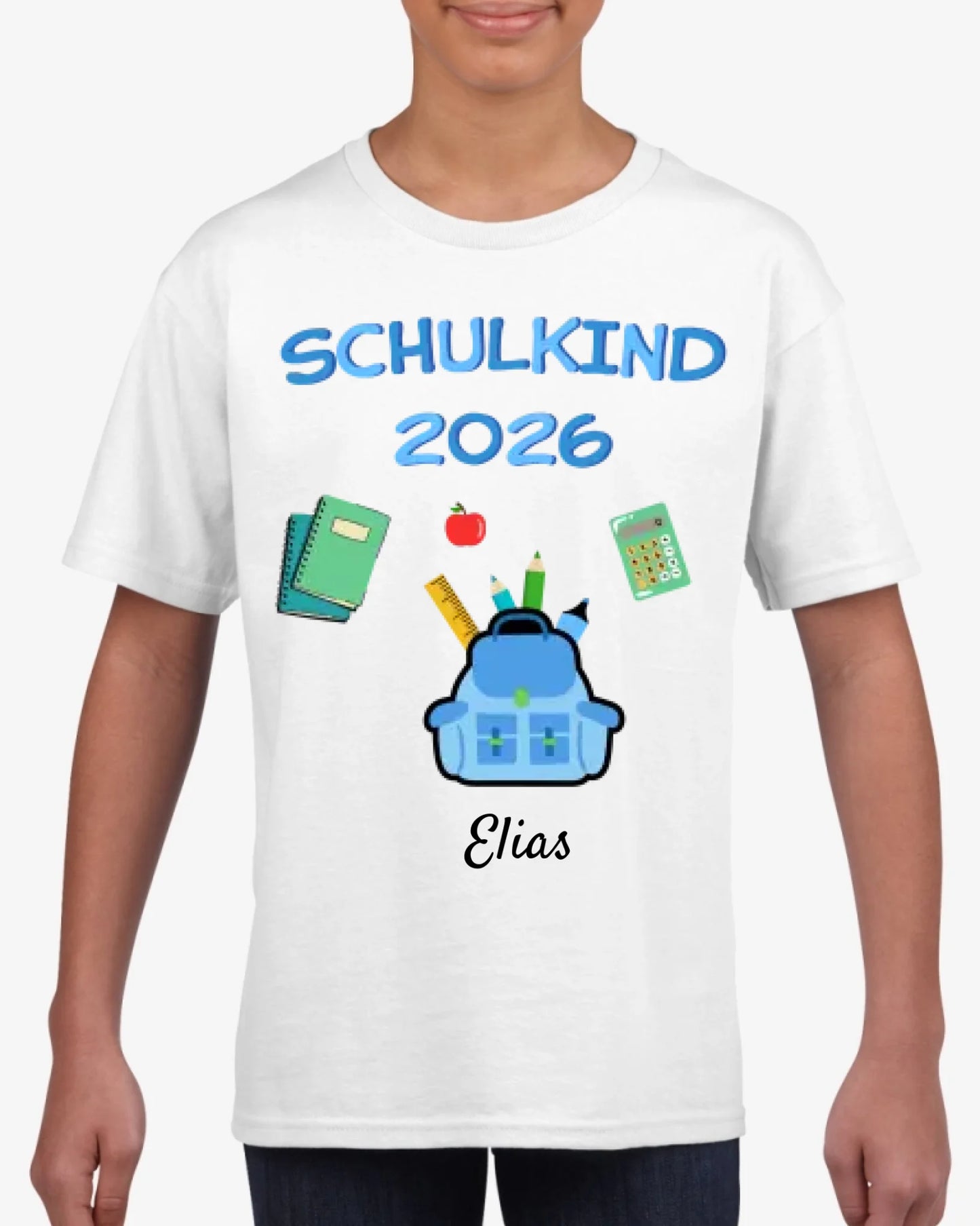 Ecolier 2023 - T-shirt personnalisé pour enfant pour la rentrée des classes (100% coton)