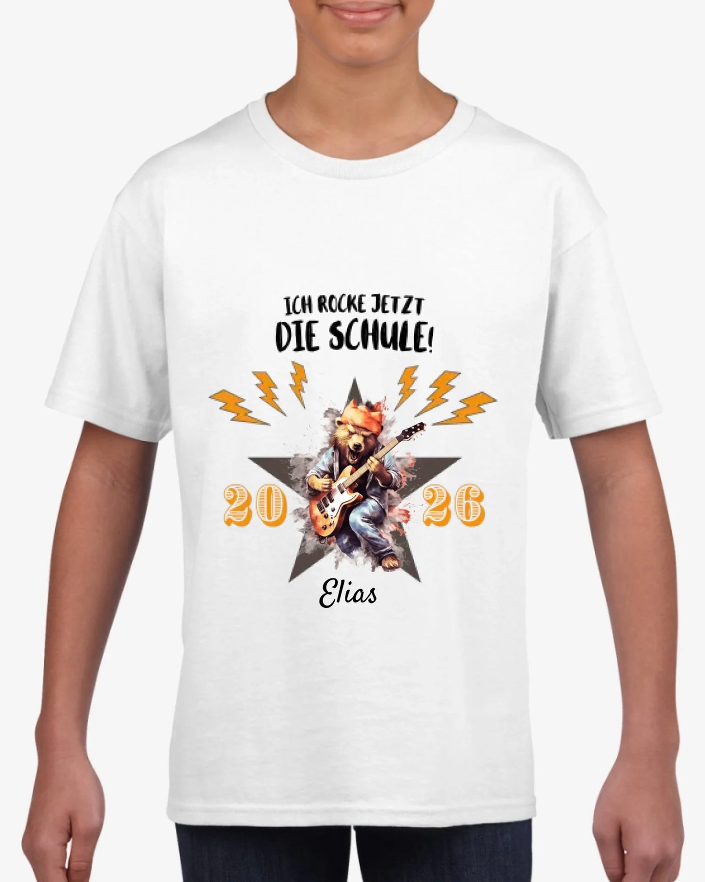 Je fais la fête à l'école ! - T-shirt personnalisé pour enfants pour la rentrée scolaire (100% coton)